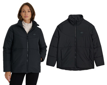 Kurtka damska 4F puchowa pikowana taliowania F583 20S czrana