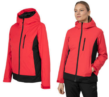 Kurtka narciarska 4F KUDN002 membrana 5000 czerwona