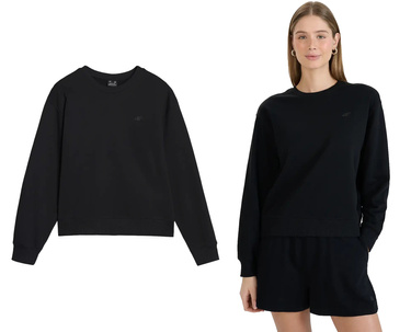 Bluza damska 4F nierozpinana F1765 bez kaptura czarna