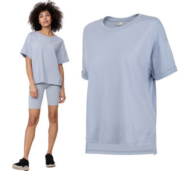 T-shirt damski 4F TSD011 bawełniany oversize