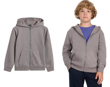 Bluza dresowa chłopięca 4F M1944 na zamek z kapturem