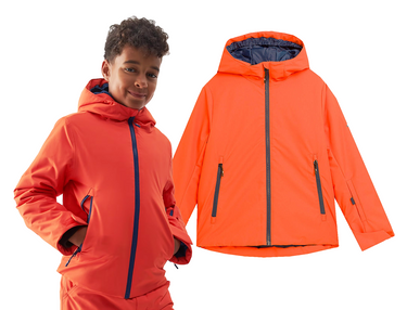 Kurtka zimowa na narty 4F M297 z kapturem pomarańczowa