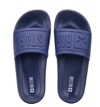 Klapki dziecięce BIG STAR DD374155 gumowe granatowe