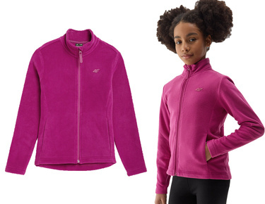 Polar dziewczęcy na zamek 4F F166 rozpinany różowy