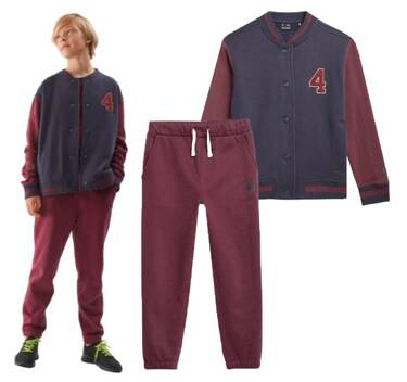 Dres chłopięcy 4F rozpinana bluza spodnie dresowe