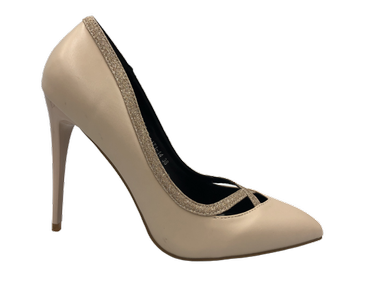 Szpilki damskie wysokie beżowe IT1-14