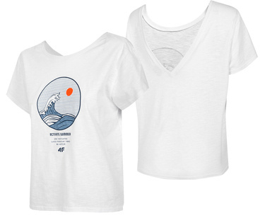 T-shirt damski 4F TSD052 koszulka bawełniana