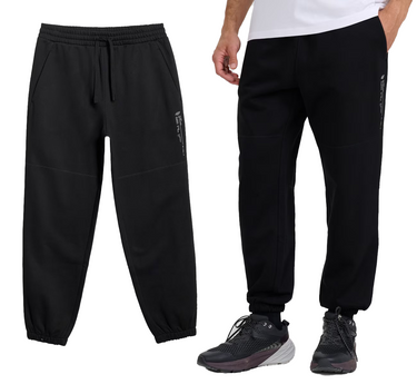 Spodnie męskie dresowe 4F ocieplane ze ściągaczem M1211 czarne