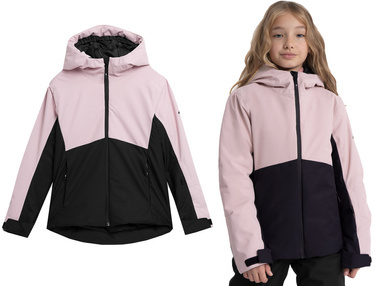 Kurtka narciarska 4F F292 na zimę z kapturem z membraną