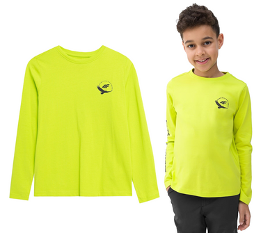 Bluzka z długim rękawem 4F M063 longsleeve żółty