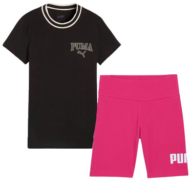Zestaw damski PUMA koszulka i kolarki z bawełny