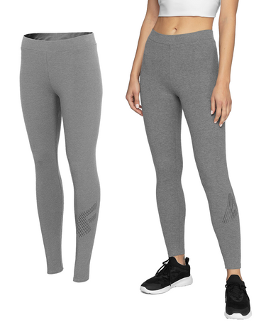 Legginsy damskie 4F LEG011 sportowe na siłownię fitness szare