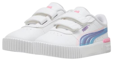 Buty dziewczęce PUMA 397974 01 na rzepy z eko skóry