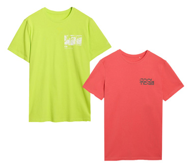 2 sztuki koszulek bawełnianych męskich 4F na lato