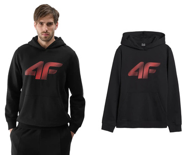 Bluza dresowa z kapturem 4F M1766 ocieplana czarna