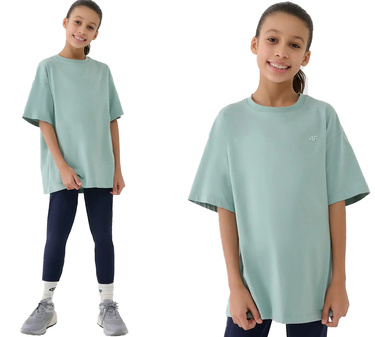 Koszulka bawełniana 4F F1851 t-shirt oversize na lato