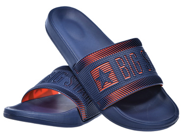 Klapki sportowe męskie BIG STAR RR174A052 na basen granat