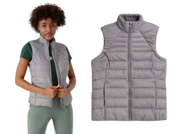 Kurtka damska 4F KUDP001 bezrękawnik szary