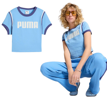 Koszulka damska PUMA 629785 57 crop top z bawełny