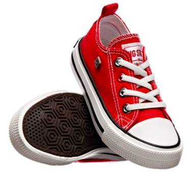 Trampki dziecięce BIG STAR HH374092 wsuwane czerwony