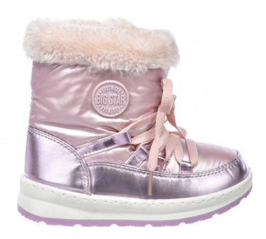 Śniegowce dziecięce BIG STAR buty zimowe ocieplane OO374064 róż