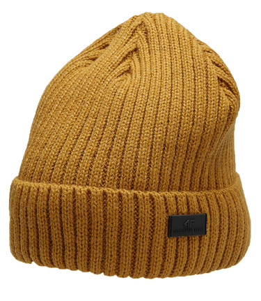 Czapka męska zimowa 4F CAM009 ciepła żółta