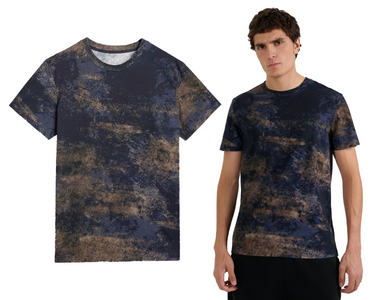 Koszulka męska 4F t-shirt bawełniany FOB M3137 marmurek