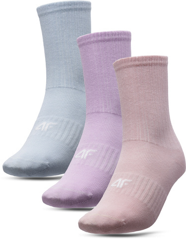 Skarpetki wysokie 4F bawełniane JSOD002 3PAK