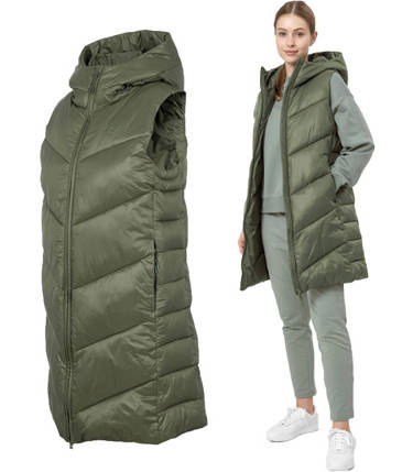 Bezrękawnik puchowy 4F KUDP006 pikowany