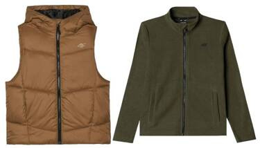 Zestaw chłopięcy 4F kamizelka i polar na zamek