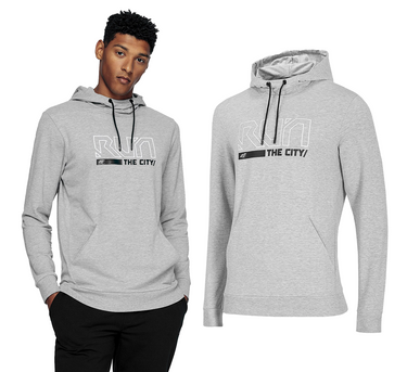 Bluza męska 4F BLM017 z kapturem jasno szara