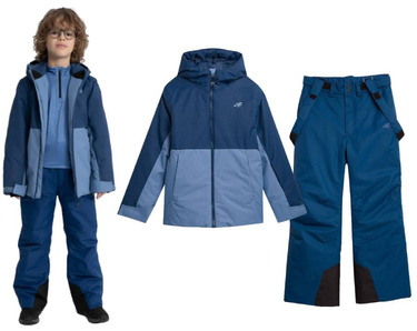 Kombinezon 2-częściowy 4F strój narciarski niebieski