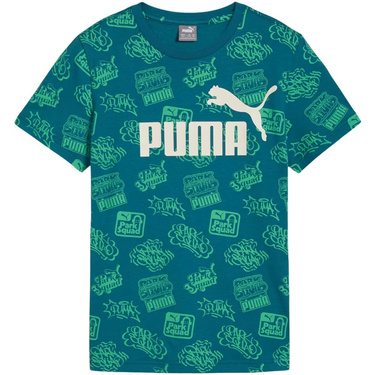 T-shirt chłopięcy PUMA koszulka bawełna 681875 22 zielony