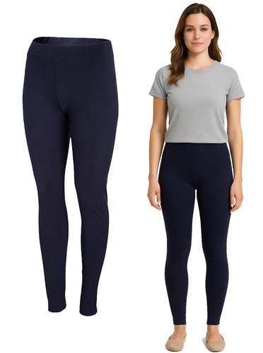 Legginsy damskie OUTHORN getry bawełniane LEG600 granat