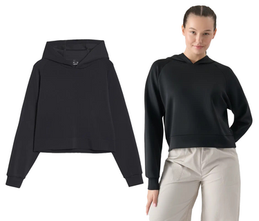 Bluza z kapturem 4F F1562 miękka z modalem czarna