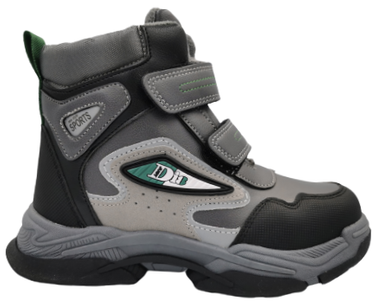 Buty zimowe dziecięce A4134 trapery szare